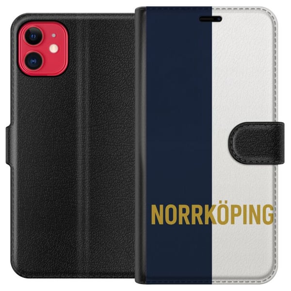 Kompatibel Tegnebogsetui til Apple iPhone 11 Norrköping – fodbold Kompatibel Tegnebogsetui til Apple iPhone 11 Norrköping – fodbold