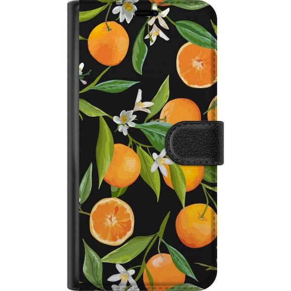 Kompatibel Tegnebogsetui til Samsung Galaxy A40 Appelsinjuice