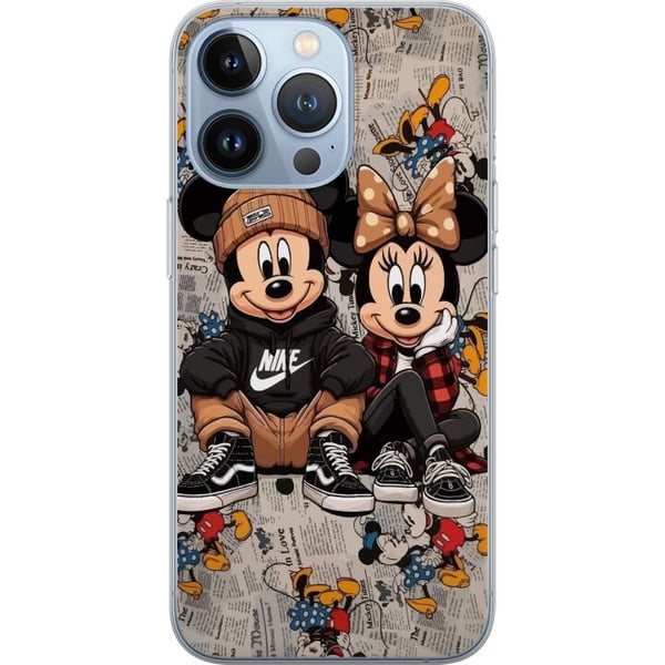 Kompatibel Mobilcover til Apple iPhone 13 Pro Tegnet museduo i streetwear med kasketter sneakers urban illustration