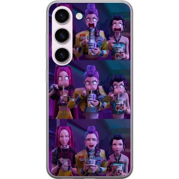 Yhteensopiva Puhelinkuori Samsung Galaxy S23 KPop Demon Hunters -keräilyhahmo, tumma tyyli