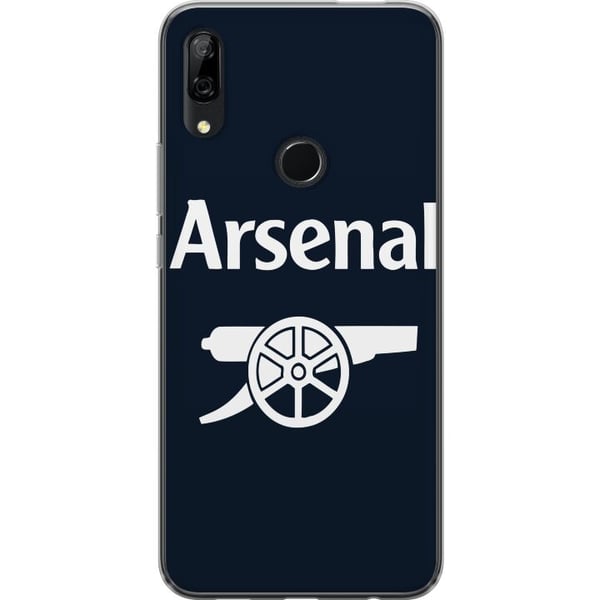 Kompatibel Mobilcover til Huawei P Smart Z Arsenal-logo i mørkeblå og hvid, klassisk fodboldmotiv til Premier League-fans
