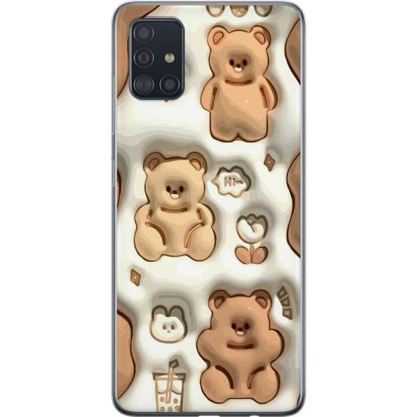 Kompatibelt Mobilskal till Samsung Galaxy A51 Bubbliga Björnar
