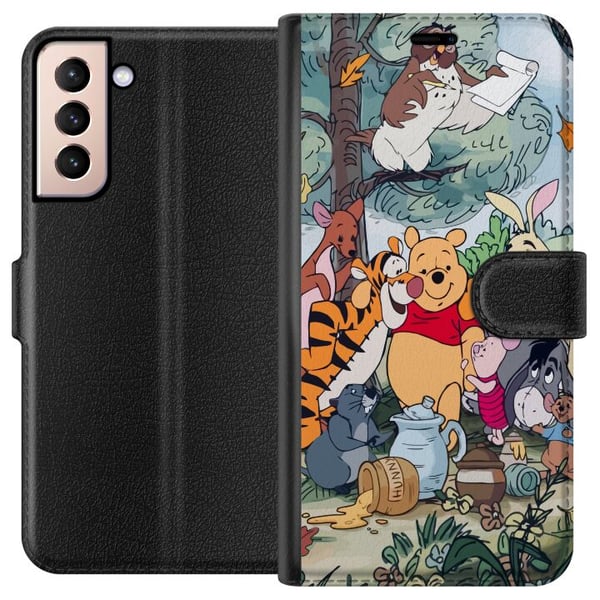 Kompatibelt Lommeboketui til Samsung Galaxy S21 Nalle Puh og hans venner Kompatibelt Lommeboketui til Samsung Galaxy S21 Nalle Puh og hans venner