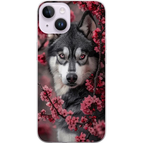 Kompatibelt Mobilskal till Apple iPhone 14 Plus Wolf Red Eyes Animal Fantasy Dark