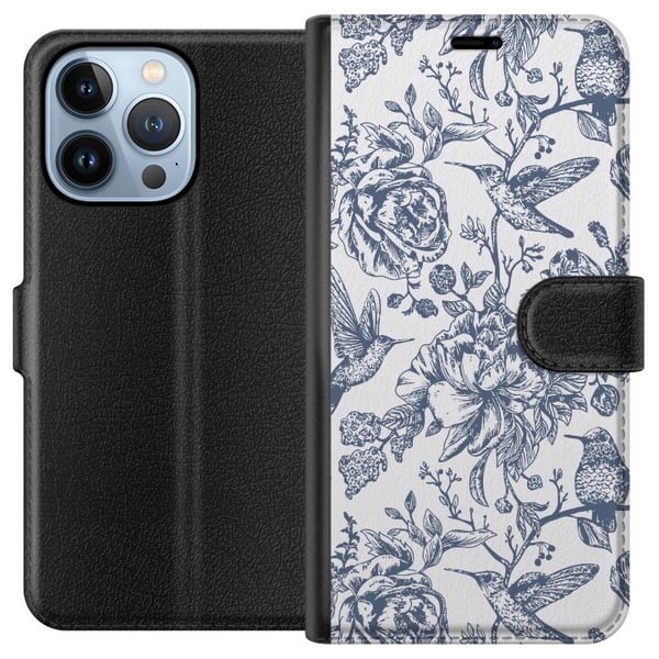 Yhteensopiva Lompakkokotelo Apple iPhone 13 Pro Kukat & Linnut - Romanttinen Vintage-tyylinen Kuviointi Yhteensopiva Lompakkokotelo Apple iPhone 13 Pro Kukat & Linnut - Romanttinen Vintage-tyylinen Kuviointi
