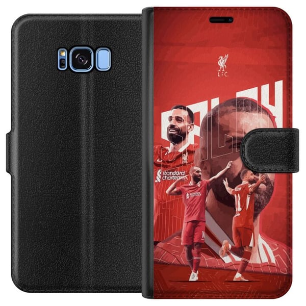 Kompatibelt Plånboksfodral till Samsung Galaxy S8 Mohamed Salah Liverpool Egypten snabb kreativ ytter och Premier League-ikon som står för mål magi o Kompatibelt Plånboksfodral till Samsung Galaxy S8 Mohamed Salah Liverpool Egypten snabb kreativ ytter och Premier League-ikon som står för mål magi o