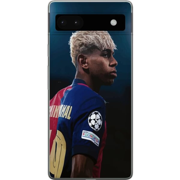 Yhteensopiva Puhelinkuori Google Pixel 6a Lamine Yamal - Barcelonan ihmelapsi fokuksessa