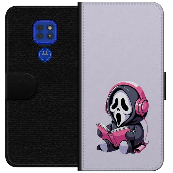 Kompatibel Tegnebogsetui til Motorola Moto G9 Play Skrig