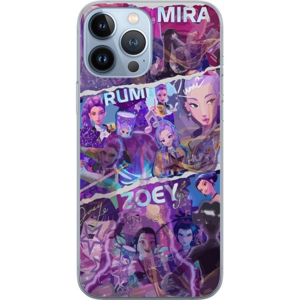 Kompatibelt Mobildeksel til Apple iPhone 13 Pro Max Valorant jenter plakat Mira Rumi Zoey Riot Games anime gaming agenter neonstil karakter fanart ku