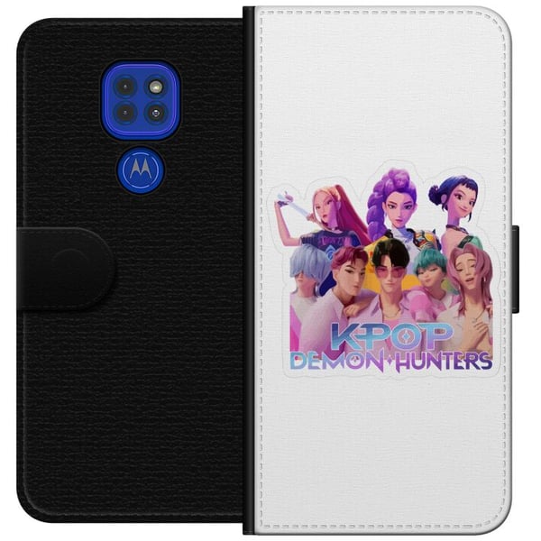 Kompatibel Tegnebogsetui til Motorola Moto G9 Play K-pop-dæmonjægere Forenede Gruppe Syv Animeidoler Fantasy Energi