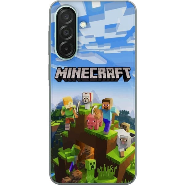 Kompatibel Mobilcover til Samsung Galaxy A26 Minecraft pixelverden Creeper gaming design
