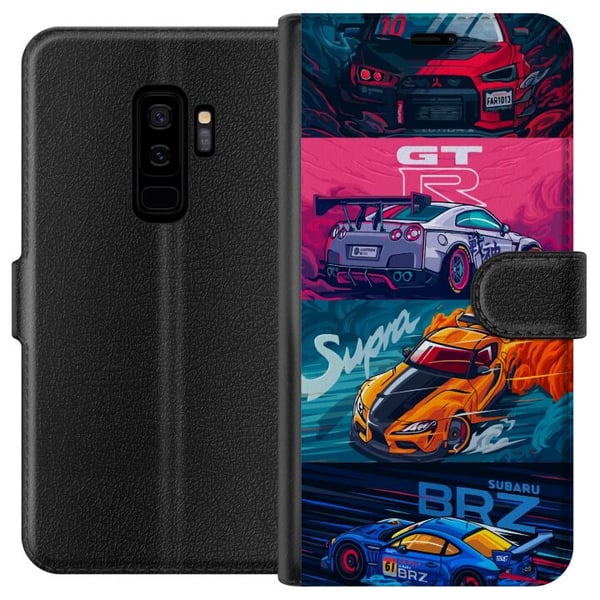 Kompatibelt Plånboksfodral till Samsung Galaxy S9+ Subaru Racing Kompatibelt Plånboksfodral till Samsung Galaxy S9+ Subaru Racing