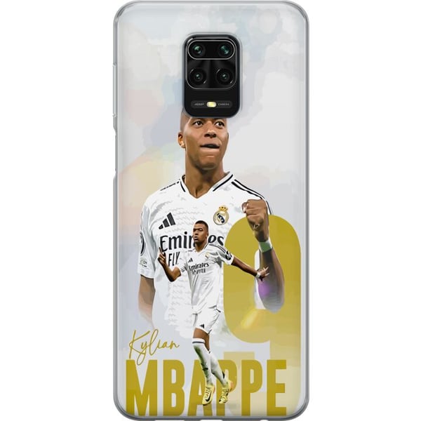 Kompatibel Mobilcover til Xiaomi Redmi Note 9S Kylian Mbappé Real Madrid Frankrig La Ligas førende målscorer hurtig angriber med eksplosivitet og ver