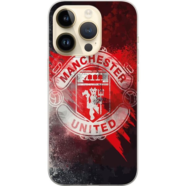 Kompatibelt Mobilskal till Apple iPhone 14 Pro Manchester United F.C.