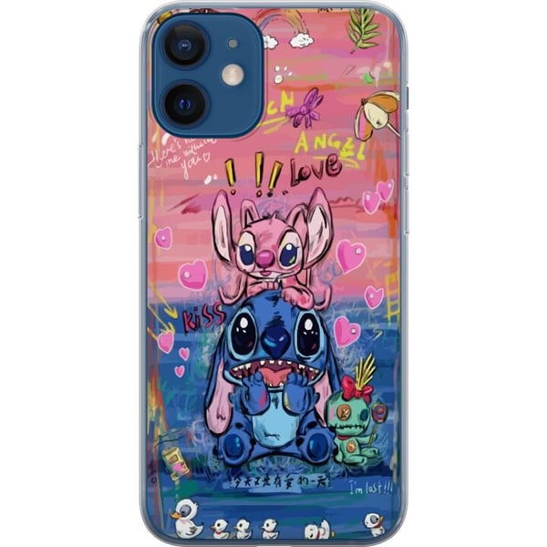 Kompatibelt Mobildeksel til Apple iPhone 12 Stitch kunst