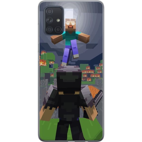 Kompatibelt Mobilskal till Samsung Galaxy A71 Minecraft