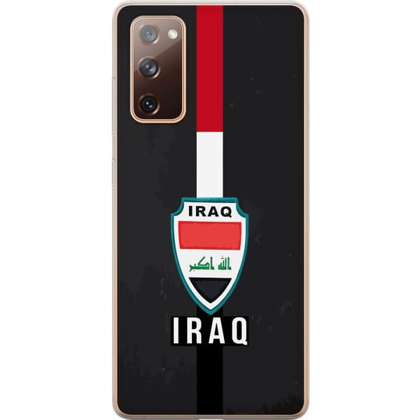 Kompatibelt Mobildeksel til Samsung Galaxy S20 FE Iraks flagg med emblem i rødt, hvitt og svart – et kraftfullt design som uttrykker historie og stol Kompatibelt Mobildeksel til Samsung Galaxy S20 FE Iraks flagg med emblem i rødt, hvitt og svart – et kraftfullt design som uttrykker historie og stol