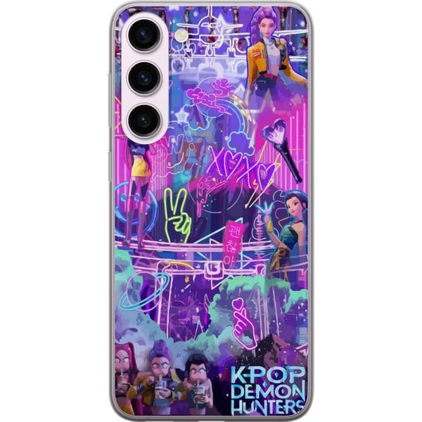 Kompatibel Mobilcover til Samsung Galaxy S23+ Kpop dæmonjægere neonlys by lilla skær idolæstetik stemning Kompatibel Mobilcover til Samsung Galaxy S23+ Kpop dæmonjægere neonlys by lilla skær idolæstetik stemning