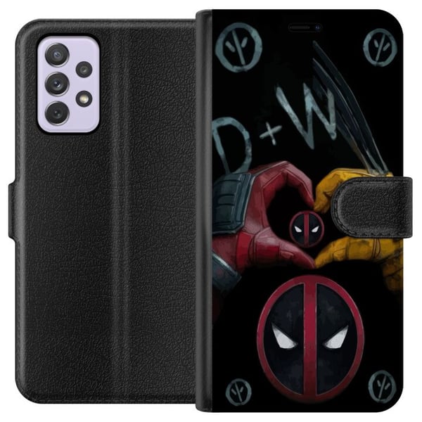 Kompatibelt Lommeboketui til Samsung Galaxy A52s 5G Deadpool & Wolverine Kjærlighet Kompatibelt Lommeboketui til Samsung Galaxy A52s 5G Deadpool & Wolverine Kjærlighet
