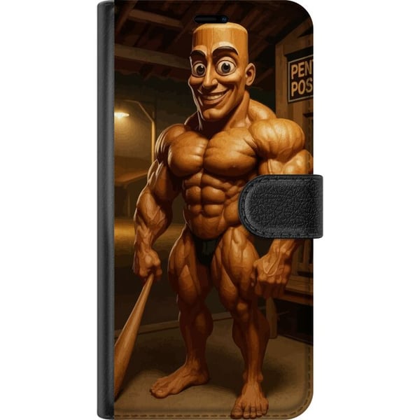 Kompatibelt Lommeboketui til Samsung Galaxy S23 Italiensk Brainrot-illustrasjon – Humoristisk trefigur i unik kunststil