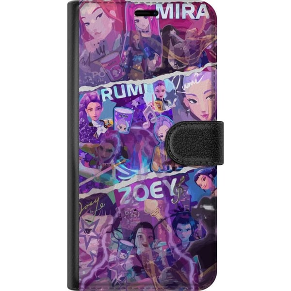 Kompatibelt Lommeboketui til Samsung Galaxy S21 Valorant jenter plakat Mira Rumi Zoey Riot Games anime gaming agenter neonstil karakter fanart kunst