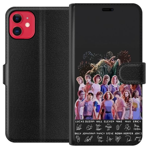Kompatibelt Plånboksfodral till Apple iPhone 11 Stranger Things 2024 Kompatibelt Plånboksfodral till Apple iPhone 11 Stranger Things 2024