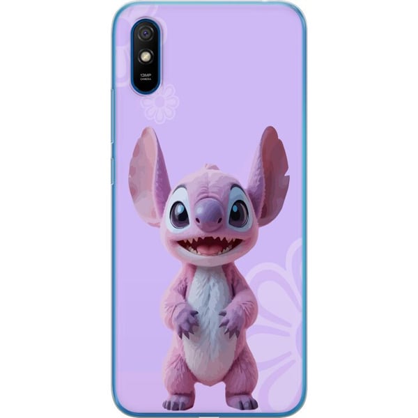 Kompatibelt Mobildeksel til Xiaomi Redmi 9A Rosa Stitch-figur med kawaiimotiv i lilla pastellfarger, søt og sjarmerende for elskere av søte karaktere Kompatibelt Mobildeksel til Xiaomi Redmi 9A Rosa Stitch-figur med kawaiimotiv i lilla pastellfarger, søt og sjarmerende for elskere av søte karaktere