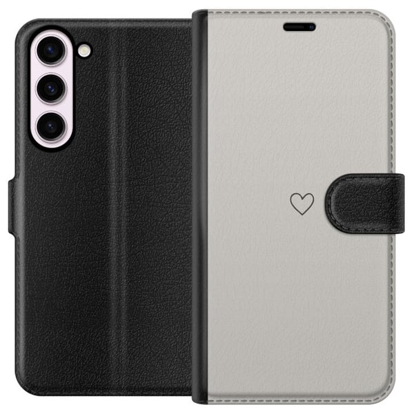 Kompatibel Tegnebogsetui til Samsung Galaxy S23+ Lille Hjerte