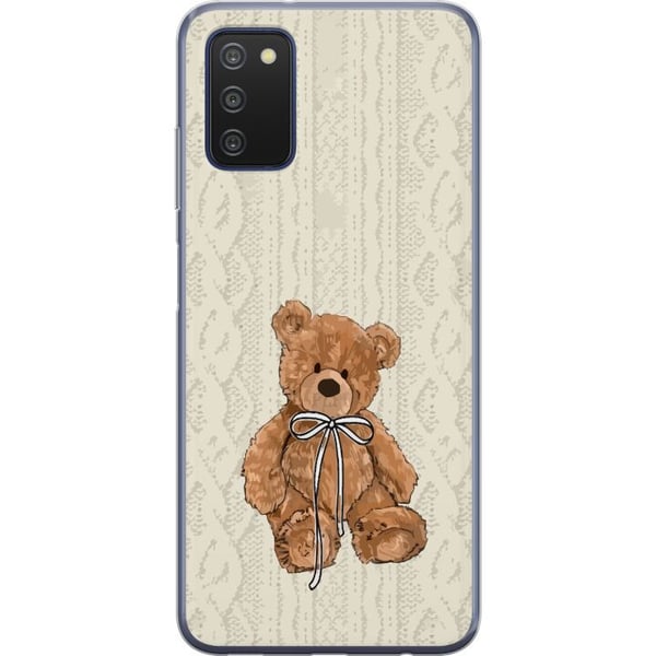 Kompatibelt Mobildeksel til Samsung Galaxy A03s Liten Bamse – klassisk bamse i enkel design