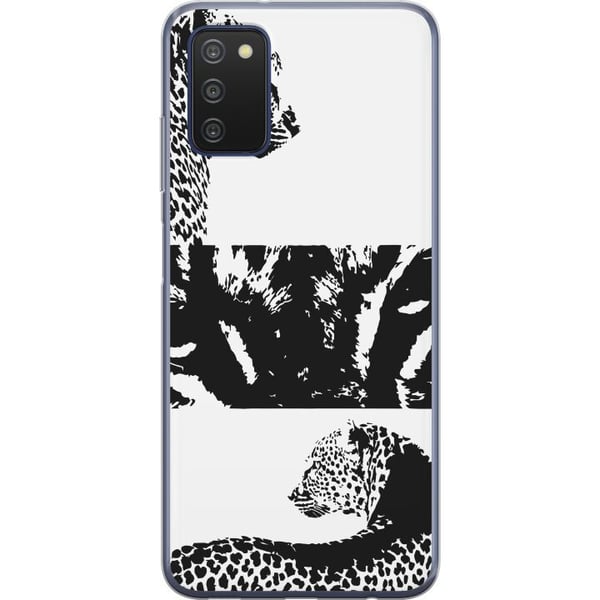 Kompatibel Mobilcover til Samsung Galaxy A03s Leopard Faces