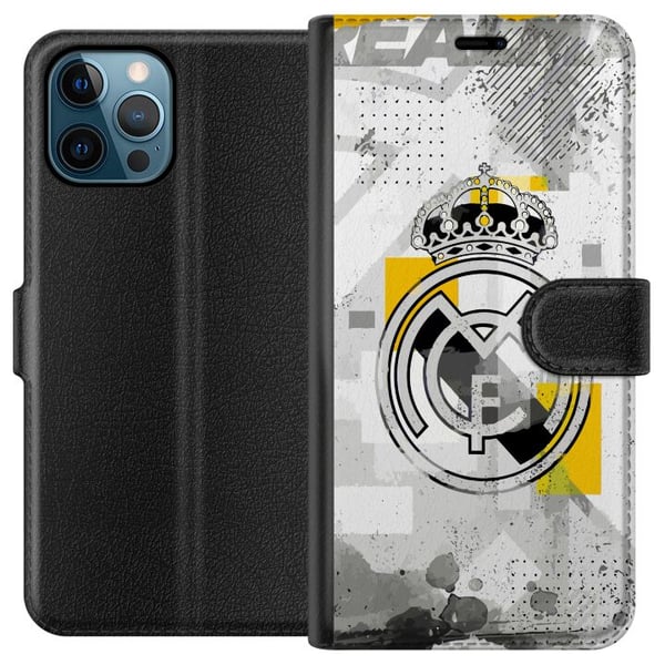 Kompatibel Tegnebogsetui til Apple iPhone 12 Pro Max Real Madrid