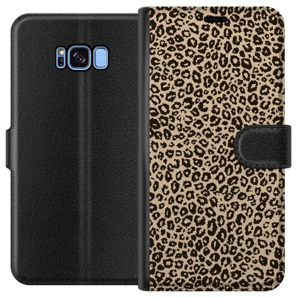 Yhteensopiva Lompakkokotelo Samsung Galaxy S8 Taite Leopardeista Yhteensopiva Lompakkokotelo Samsung Galaxy S8 Taite Leopardeista