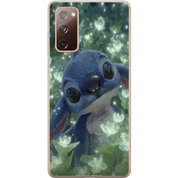 Kompatibelt Mobilskal till Samsung Galaxy S20 FE Disney Stitch kawaii figur med blomma
