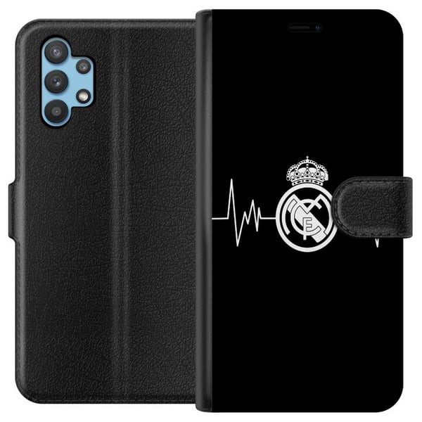 Kompatibelt Plånboksfodral till Samsung Galaxy A32 5G Real Madrid CF Kompatibelt Plånboksfodral till Samsung Galaxy A32 5G Real Madrid CF