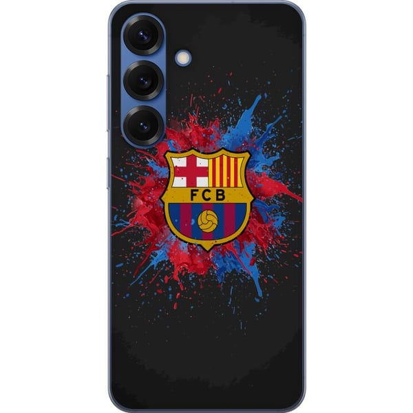 Kompatibel Mobilcover til Samsung Galaxy S25+ Barcelona Splash Art med FC Barcelonas emblem i blå og rød, perfekt til fodboldfans Kompatibel Mobilcover til Samsung Galaxy S25+ Barcelona Splash Art med FC Barcelonas emblem i blå og rød, perfekt til fodboldfans
