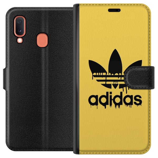 Kompatibelt Plånboksfodral till Samsung Galaxy A20e Adidas Kompatibelt Plånboksfodral till Samsung Galaxy A20e Adidas