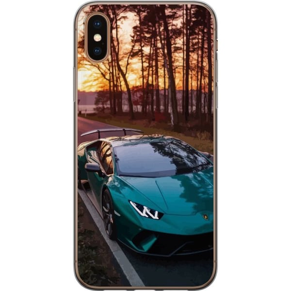 Kompatibelt Mobildeksel til Apple iPhone XS Lamborghini Superbil Racing Sportsbil