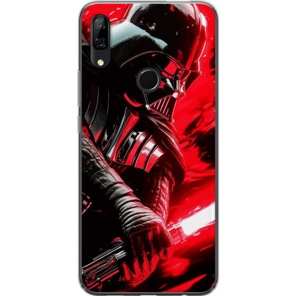Kompatibel Mobilcover til Huawei P Smart Z Darth Vader med rødt lyssværd kraftfuldt futuristisk design inspireret af galaksens mørke side