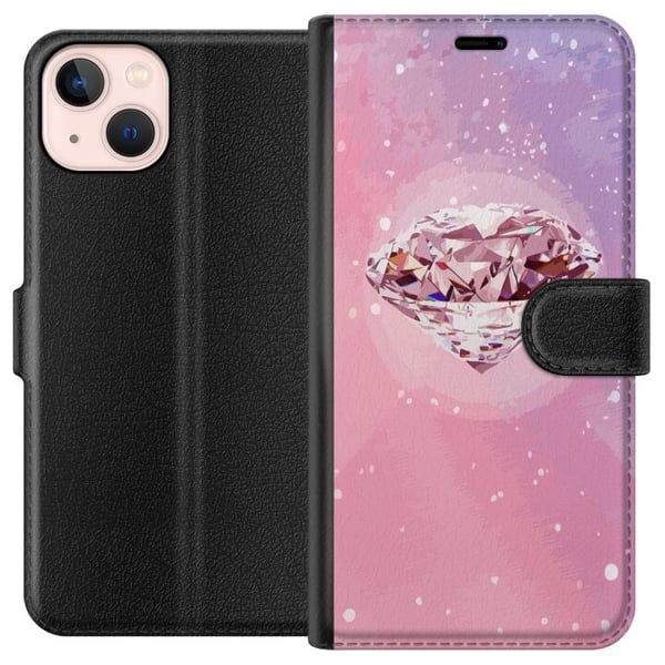 Kompatibel Tegnebogsetui til Apple iPhone 13 mini Glitter Diamant
