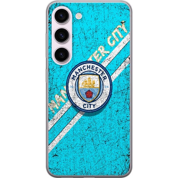 Kompatibel Mobilcover til Samsung Galaxy S23 Manchester City Fodbold Premierklub