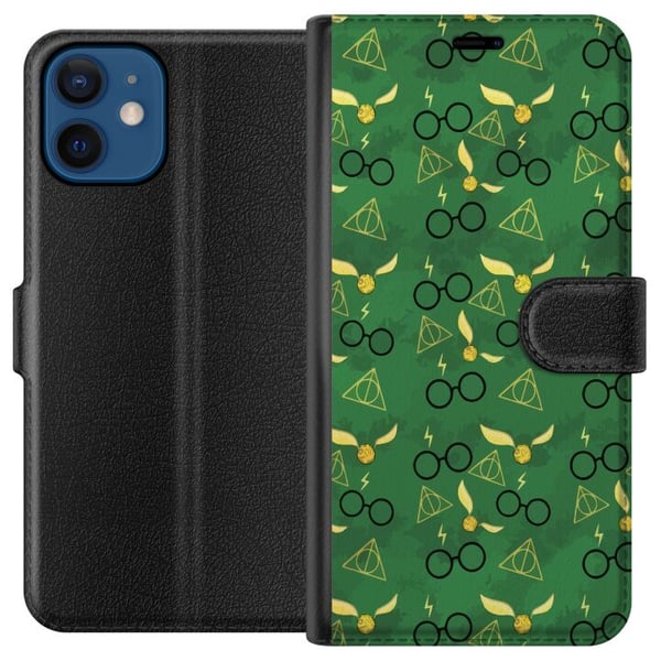 Kompatibelt Lommeboketui til Apple iPhone 12 Harry Potter-briller Gullsnoppen Dødstalismanene magisk design med mystikk og trollmannsstemning
