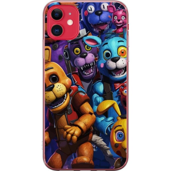Kompatibelt Mobildeksel til Apple iPhone 11 Fargerike animatroniske figurer med neonlys og en intens skrekkpreget spillopplevelse