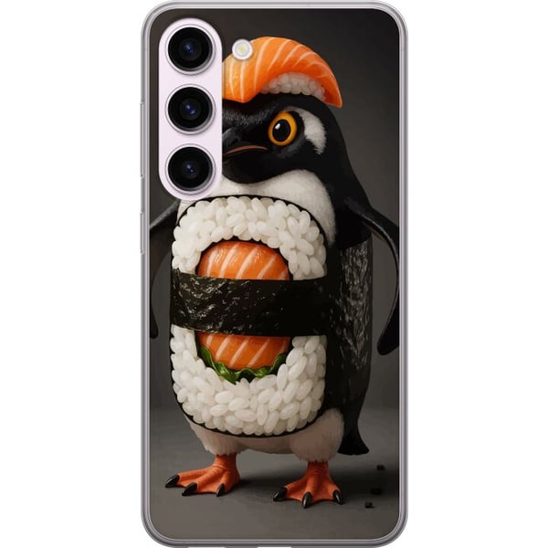 Kompatibel Mobilcover til Samsung Galaxy S23 Sushi-pingvindesign – Kreativt kawaii-motiv med laks, ris og tang Kompatibel Mobilcover til Samsung Galaxy S23 Sushi-pingvindesign – Kreativt kawaii-motiv med laks, ris og tang
