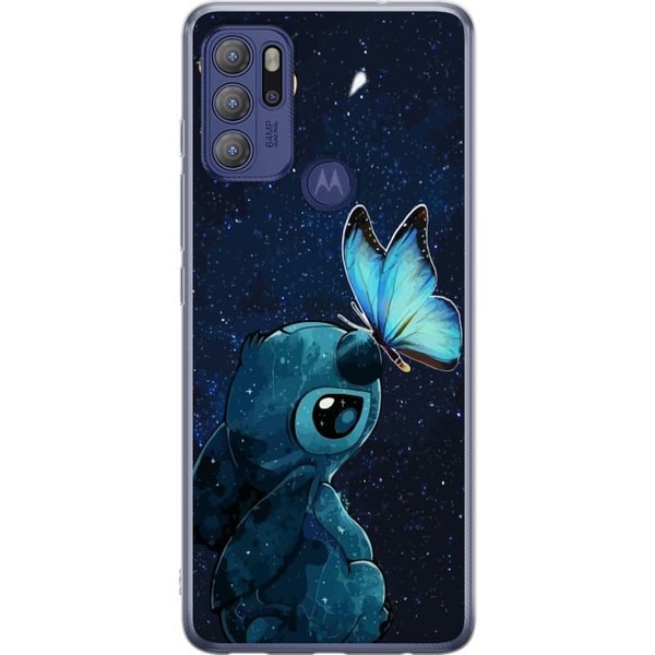 Kompatibel Mobilcover til Motorola Moto G60S Stitch sommerfugl