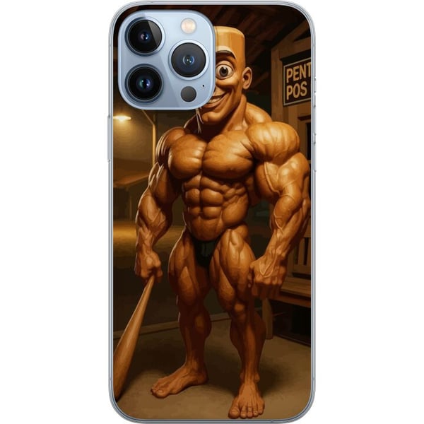 Kompatibelt Mobildeksel til Apple iPhone 13 Pro Max Italiensk Brainrot-illustrasjon – Humoristisk trefigur i unik kunststil