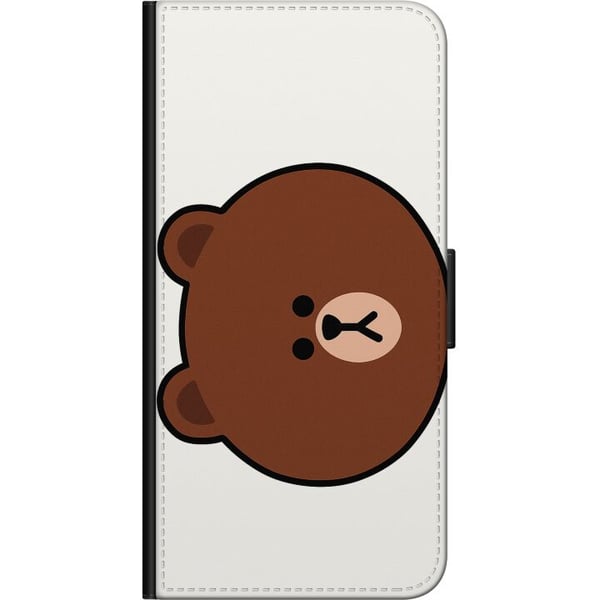 Kompatibelt Lommeboketui til Samsung Galaxy A03s line friends brown