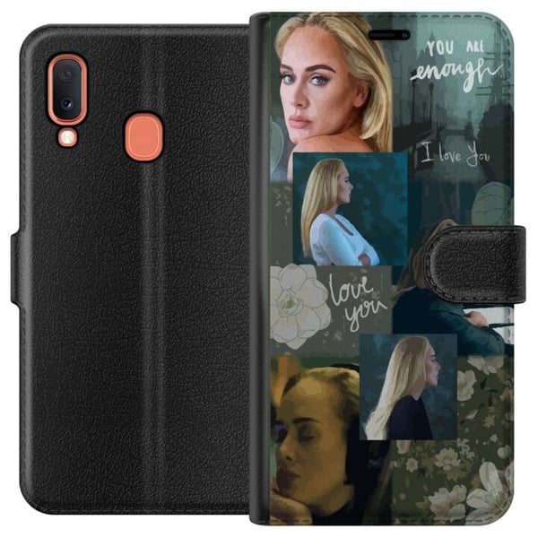 Kompatibelt Plånboksfodral till Samsung Galaxy A20e Adele Kompatibelt Plånboksfodral till Samsung Galaxy A20e Adele