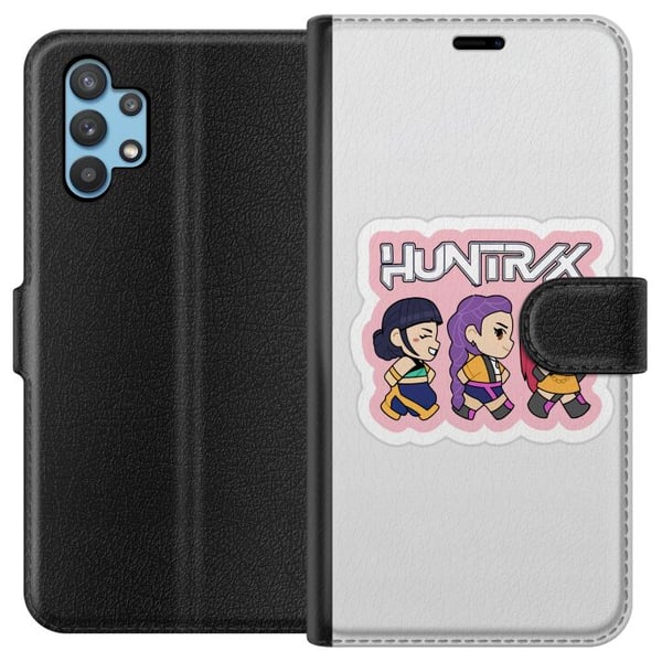 Kompatibelt Plånboksfodral till Samsung Galaxy A32 5G Kpop Demon Hunters Huntrix Chibi Idols Cute Cartoon Kawaii Energy