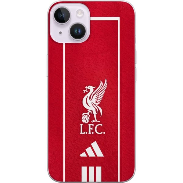 Kompatibelt Mobilskal till Apple iPhone 14 Plus Juventus fotboll Cristiano Ronaldo svart vit rosa klubbdesign