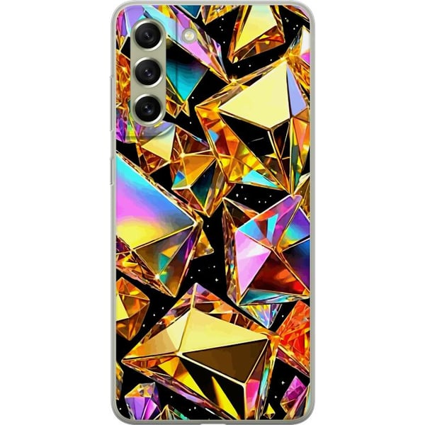 Kompatibel Mobilcover til Samsung Galaxy S21 FE 5G 3D Guld